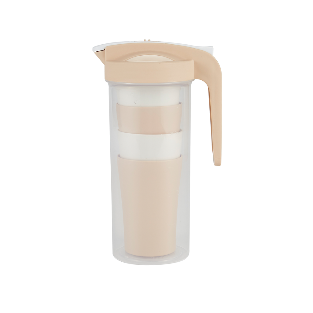 Vague Water Pitcher 1.6 Liter with 4 Cups Set