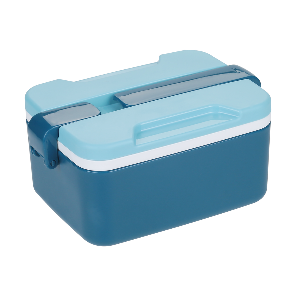 Vague Plastic Two Layer Rectangle Lunch Box 1.6 Liter