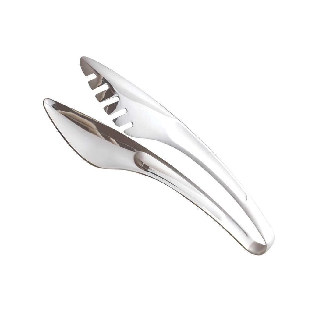 Vague Silver Food Tong 10"