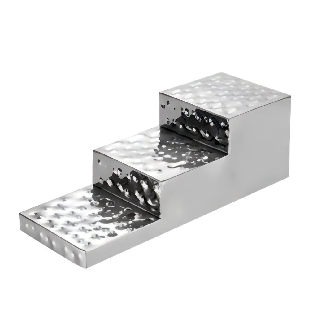 Vague Steel Hammered Elevation Display Stand 57 x 22 x H22 cm