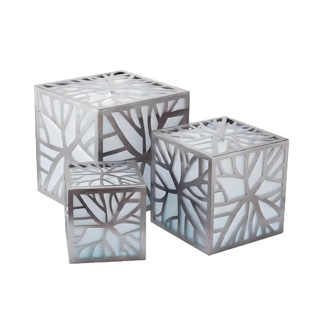 Vague 3 Layers Steel Display Stand with LED Set