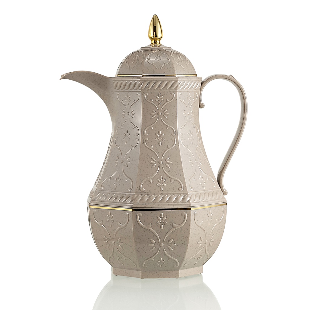 Rose Coffee Vacuum Flask 1.3 Liter Dotted Brown / RS-624-13-CF-A32