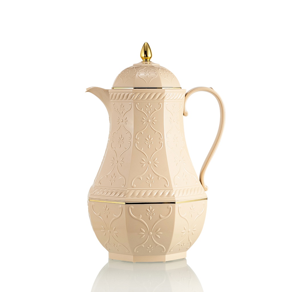 Rose Tea Vacuum Flask 1 Liter Beige / RS-624-10-A34
