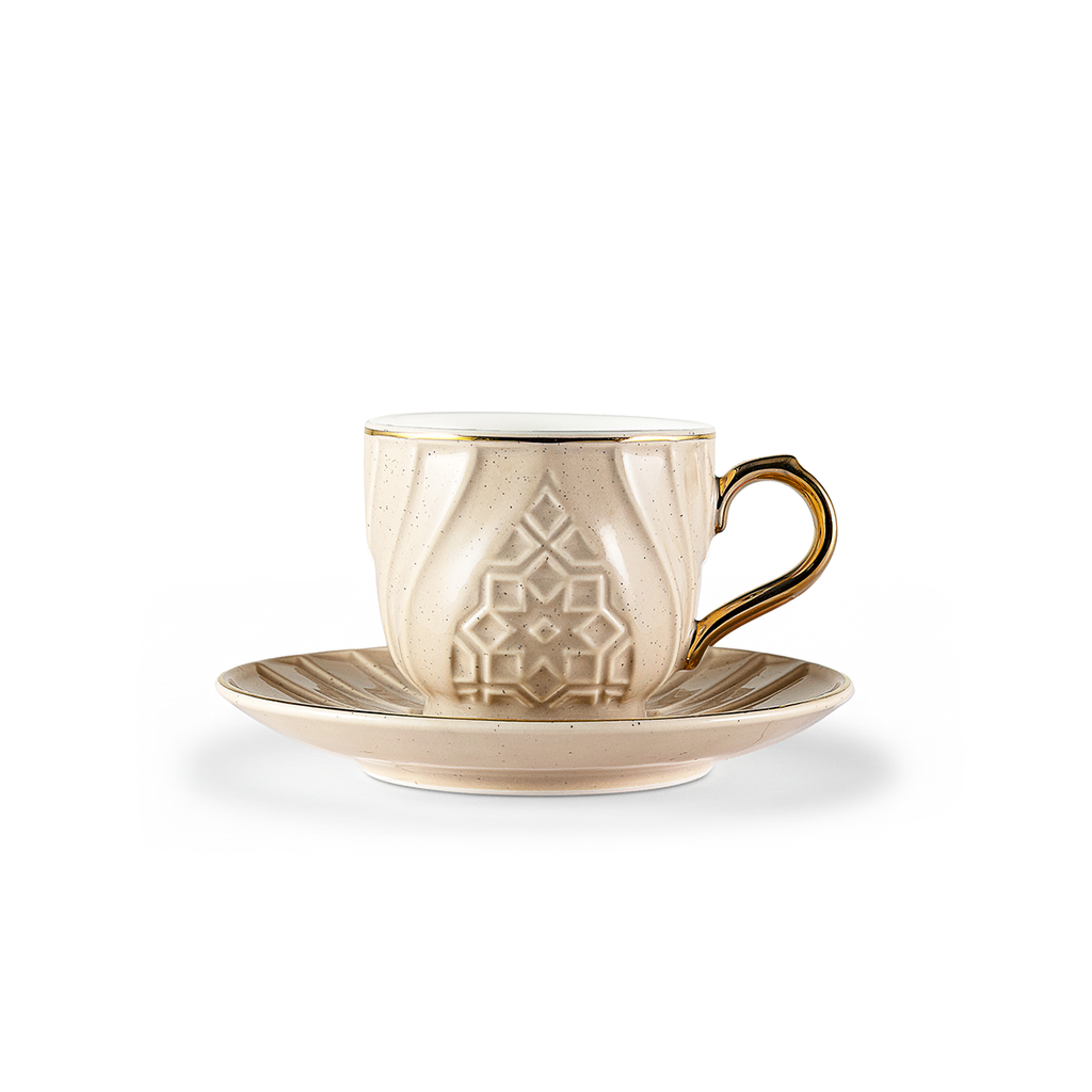 288-COF-A15 / Rose 12 Pcs Coffee Cups And Saucers (6+6)