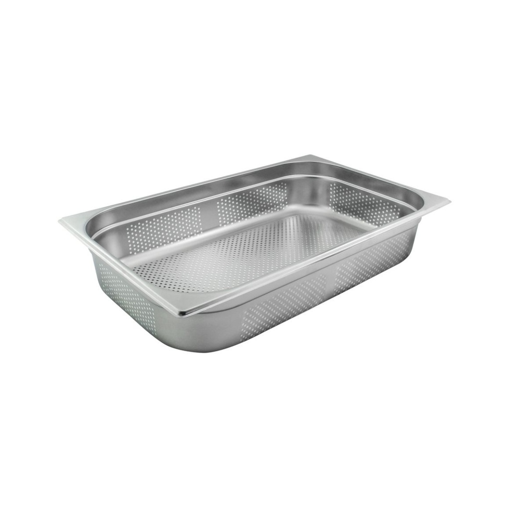 Vague Stainless Steel Perforated Gastronorm Pan GN-Perforated 1/1 -100 mm