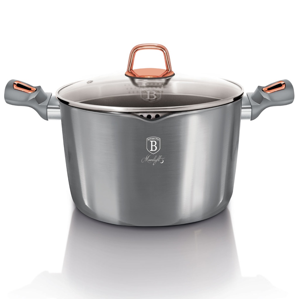 Berlinger Haus Pasta and Rice Pot with Lid 24 cm Moonlight Collection / BH/6015
