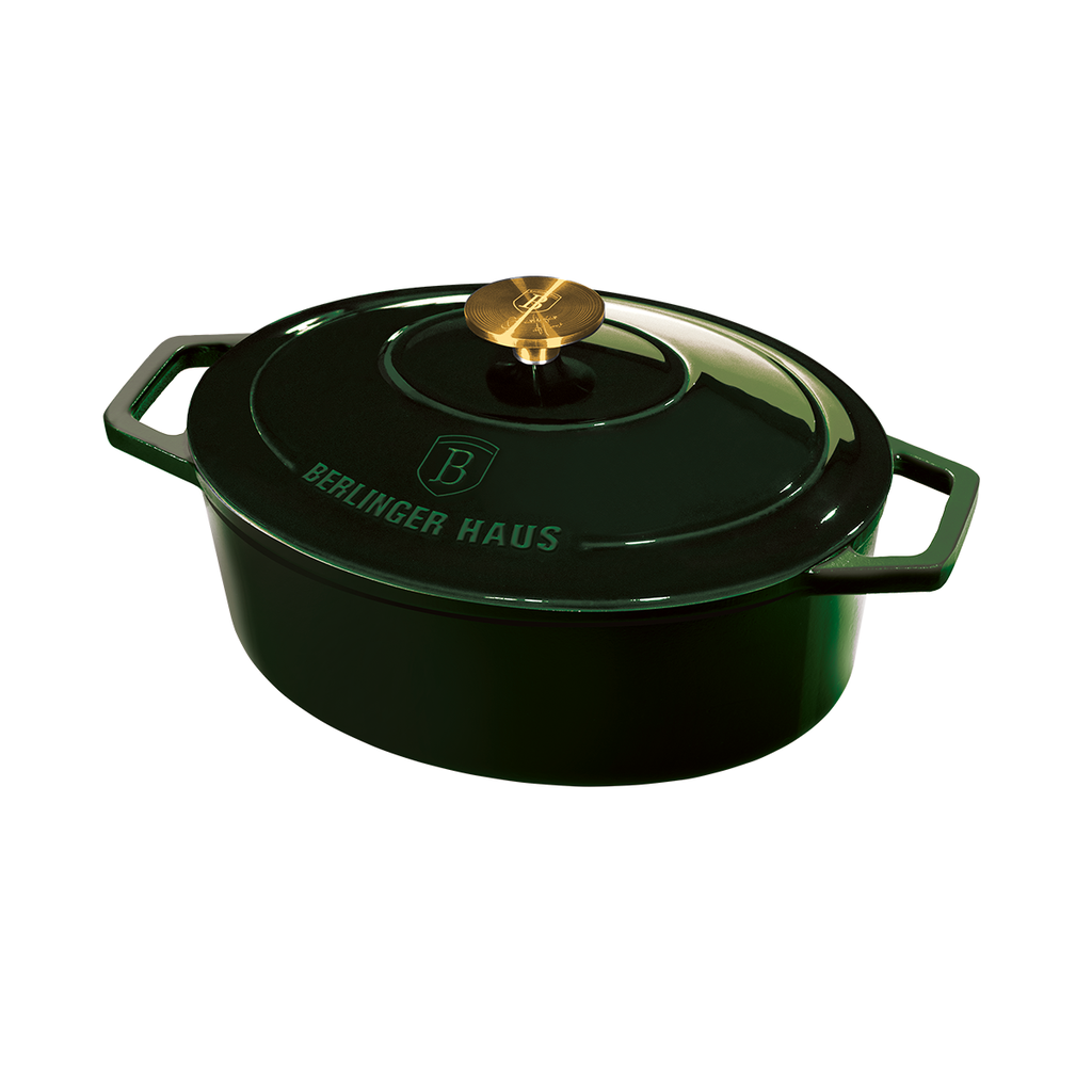 Berlinger Haus Emerald Cast Iron Oval Roaster 32 cm / BH/6520