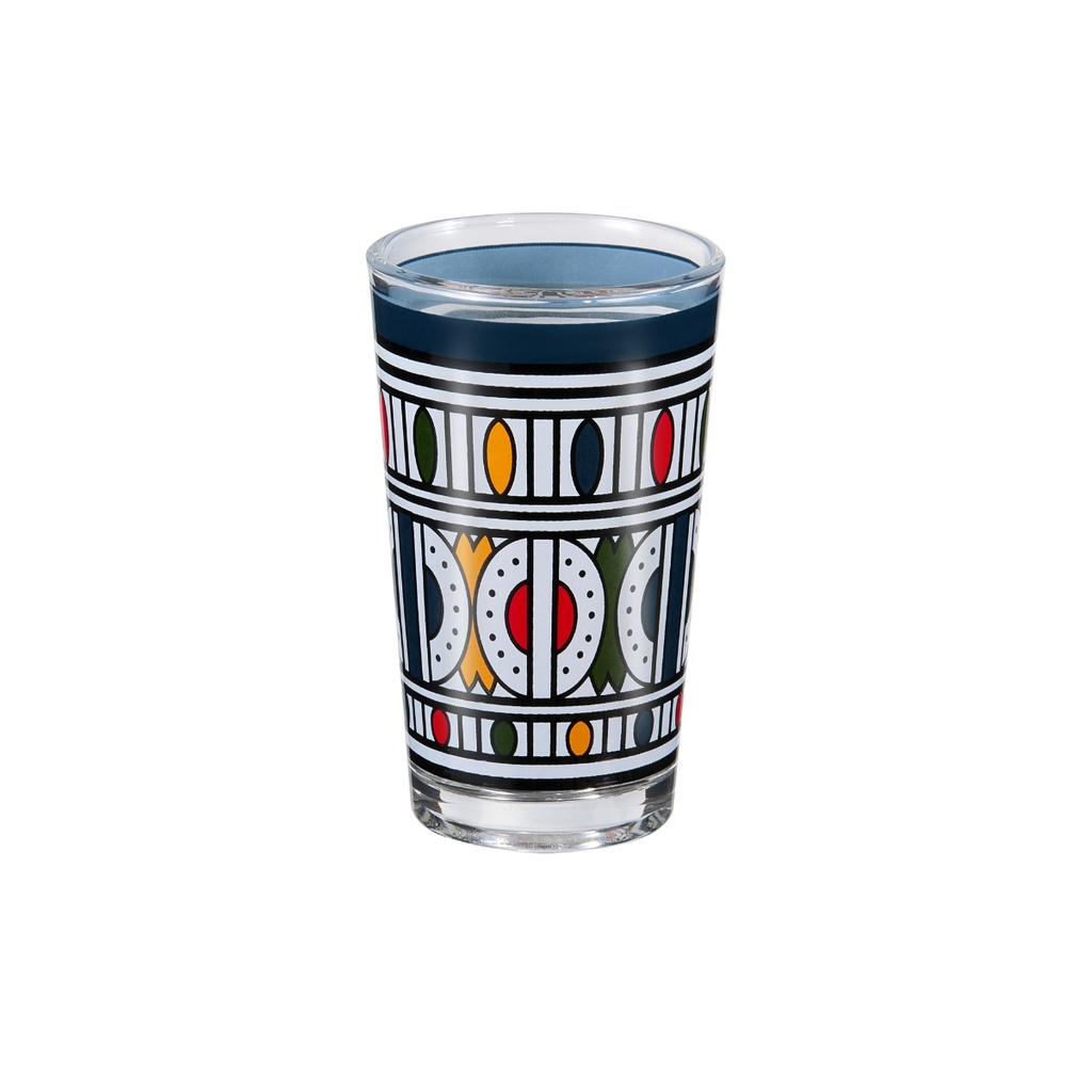 Vague Moroccan Modern Berber Stripes 6 Pcs Tea Glass Set 120 ml