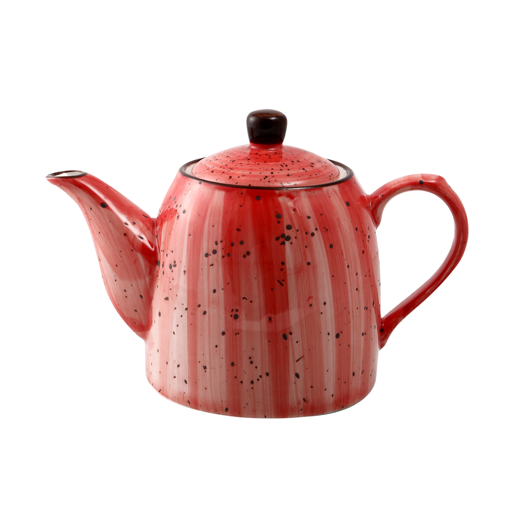 Porceletta Red Color Glazed Porcelain Coffee Pot 350 ml