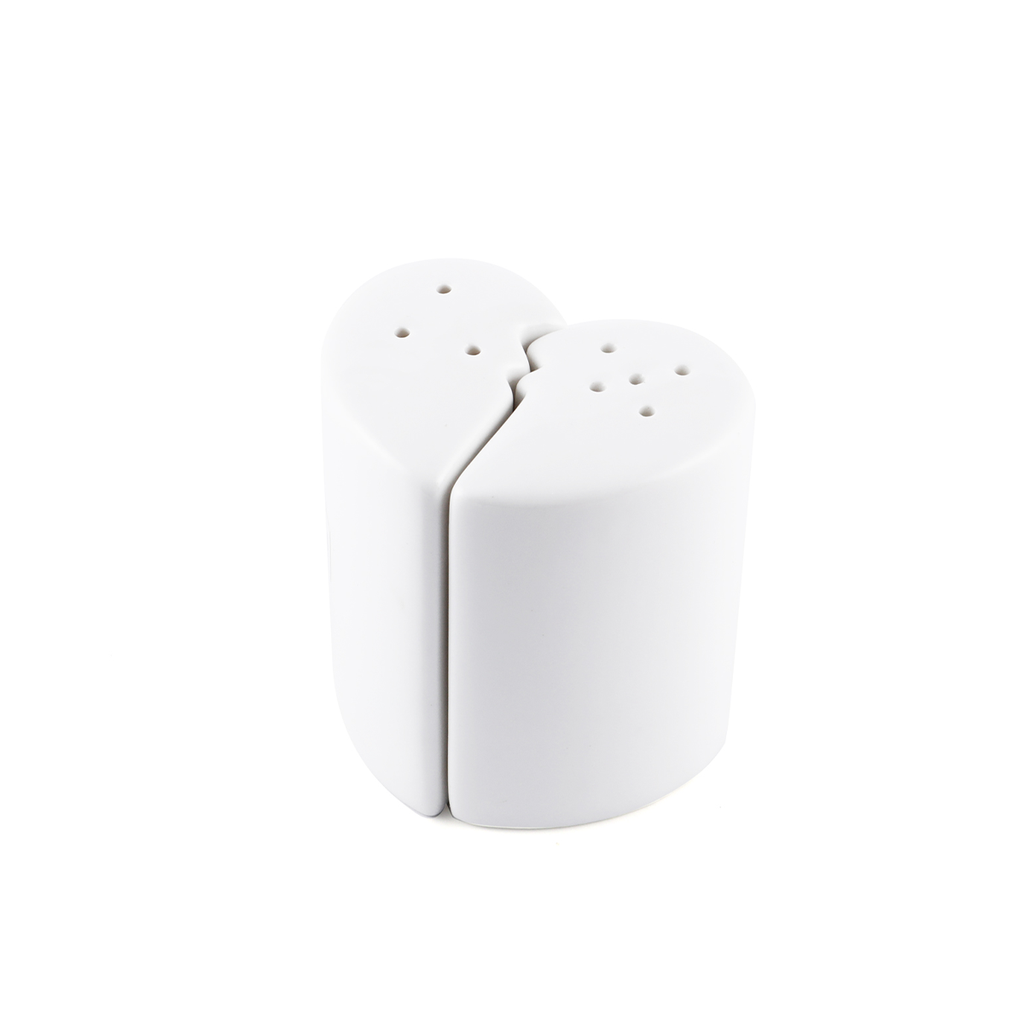 Porceletta Ivory Porcelain Salt & Pepper