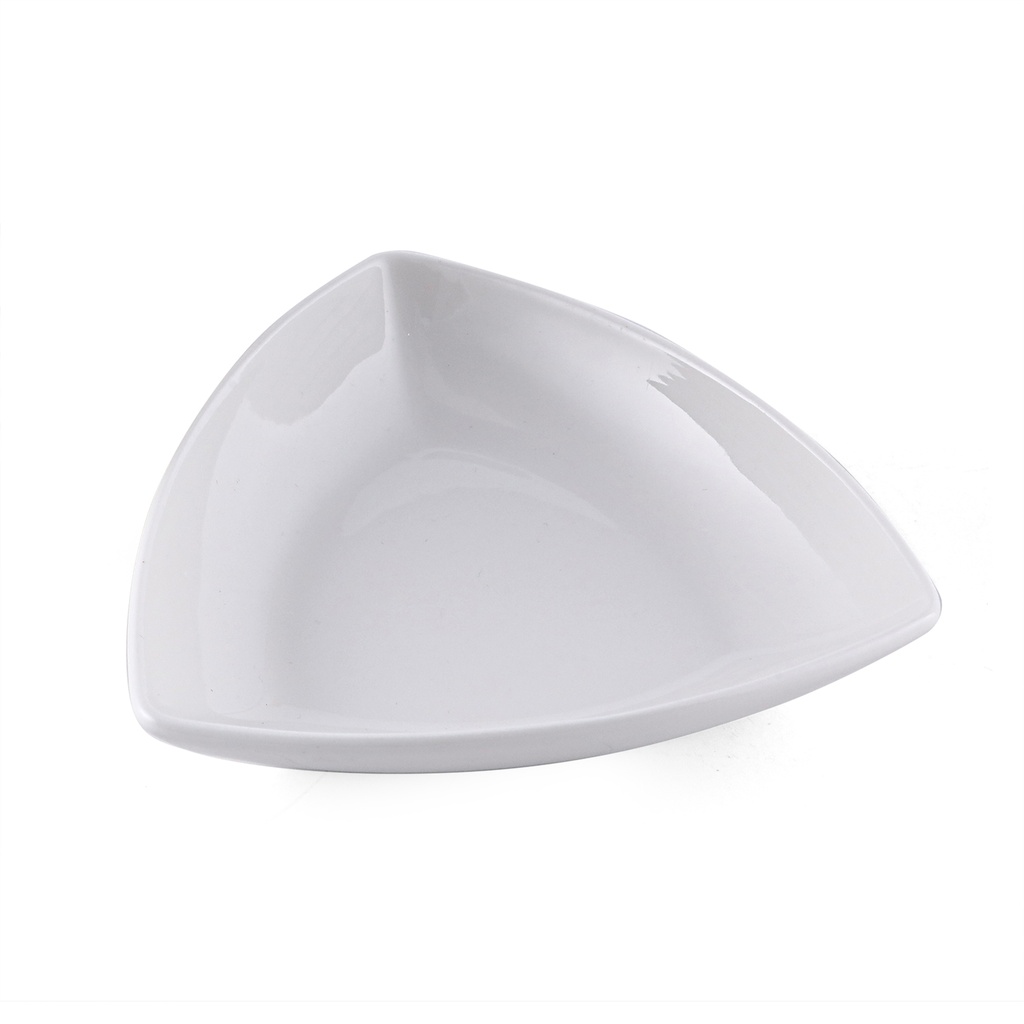 Porceletta Ivory Porcelain Rectangular Mezza Bowl 10 cm