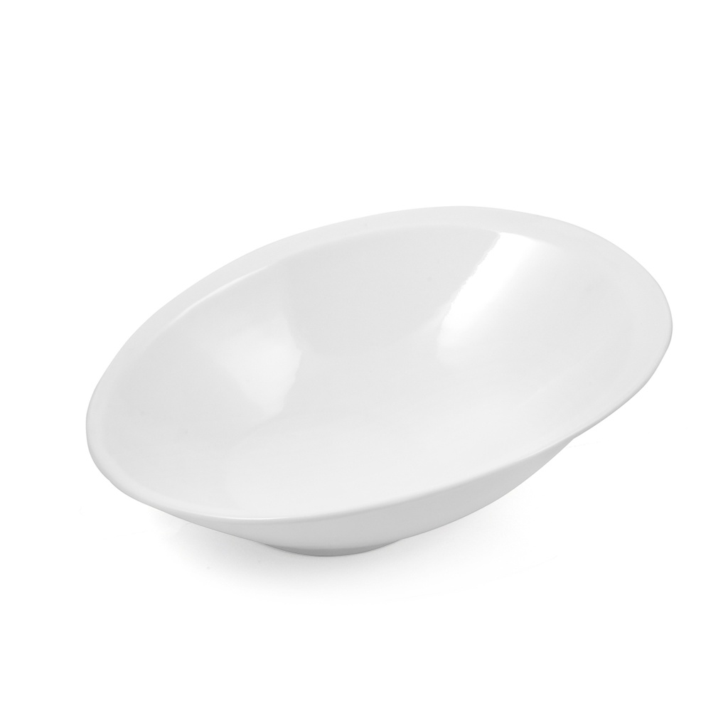 Porceletta Ivory Porcelain Buffet Slide Bowl 15"