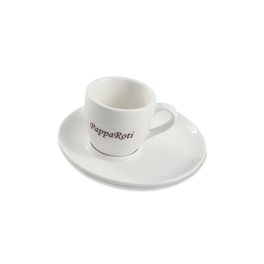 Porceletta Ivory Porcelain Papparoti Mug Saucer 15 cm 1 Logo