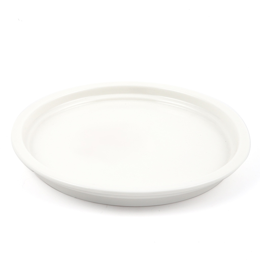 Porceletta Ivory Porcelain Rim Stackable Plate 23 cm / 9"