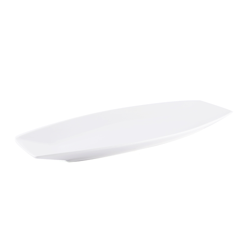 [08-243] Porceletta Ivory Porcelain Boat Rectangular Plate 40 cm / 16"