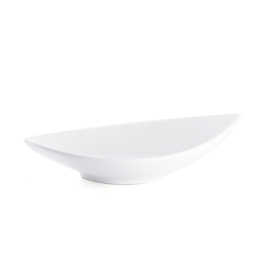 [08-330] Porceletta Ivory Porcelain Boat Bowl 29 cm