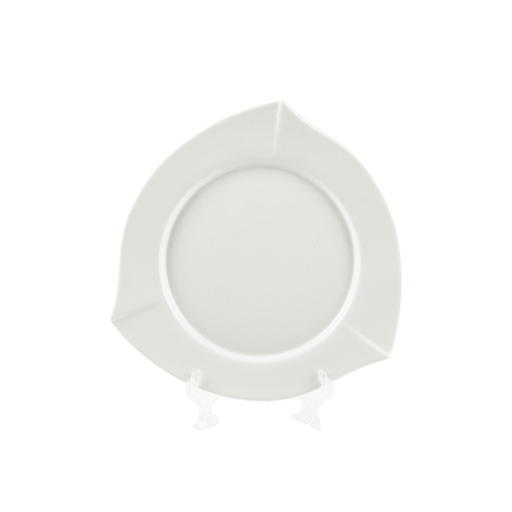 [08-340] Porceletta Ivory Porcelain Triangle Plate 26.5 cm / 11'