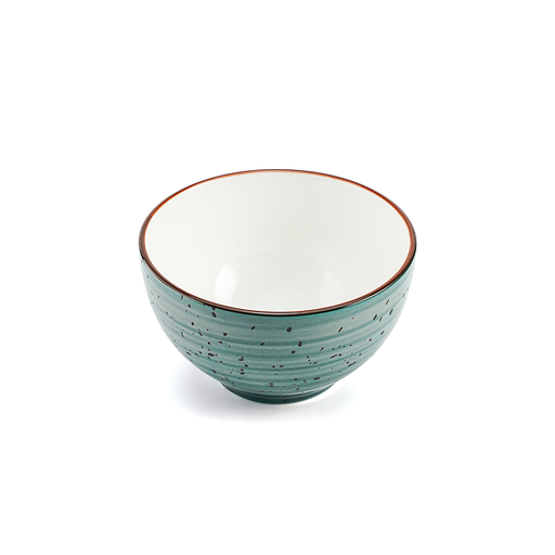[08-505DG] Porceletta Green Color Glazed Porcelain Bowl 4.5"