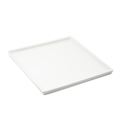[08-516] Porceletta Ivory Porcelain Square Plate 21 cm / 9"