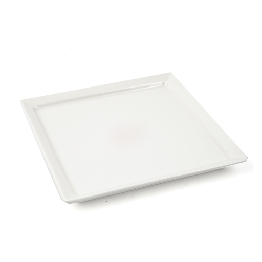 [R8-1557] Porceletta Ivory Porcelain 3 Piece Square Plates Set 22 cm / 9"