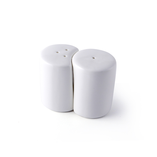 [08-141] Porceletta Ivory Porcelain Salt & Pepper