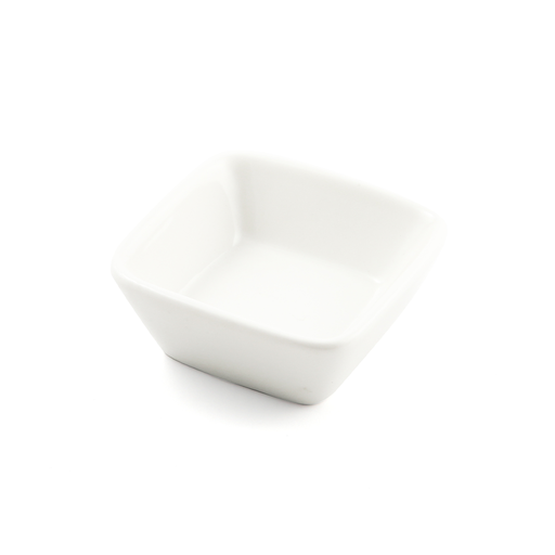 [08-398] Porceletta Ivory Porcelain Square Dish 7 cm