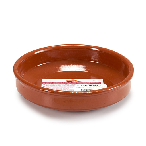 [32-013] Arte Regal Brown Clay Round Deep Plate 20 cm / 33351