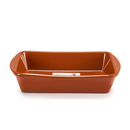 [32-042] Arte Regal Brown Clay Deep Rectangular Plate 26 cm / 99522