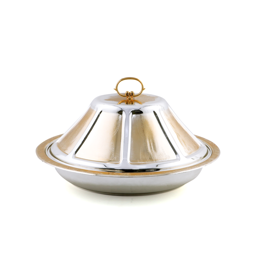 [05-017GS] Vague Gold/Silver Ouzi Metal Platter 355 mm