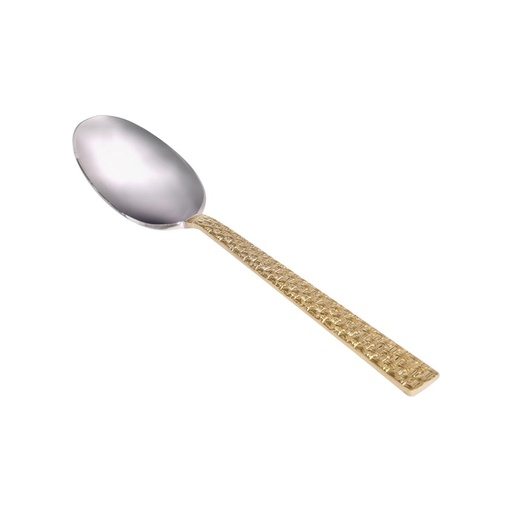 [06-027] Vague Stainless Steel VIP Tea Spoon with Golden Handle