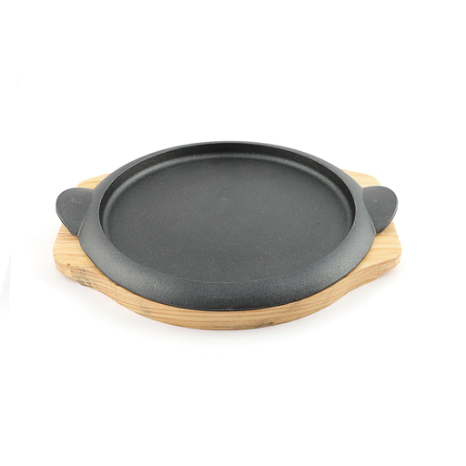 [13-1385] Vague Cast Iron Sizzling with Base 24 cm