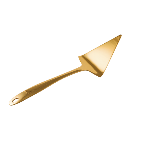 [13-1413] Vague Stainless Steel Gold Cake Shovel 28 cm