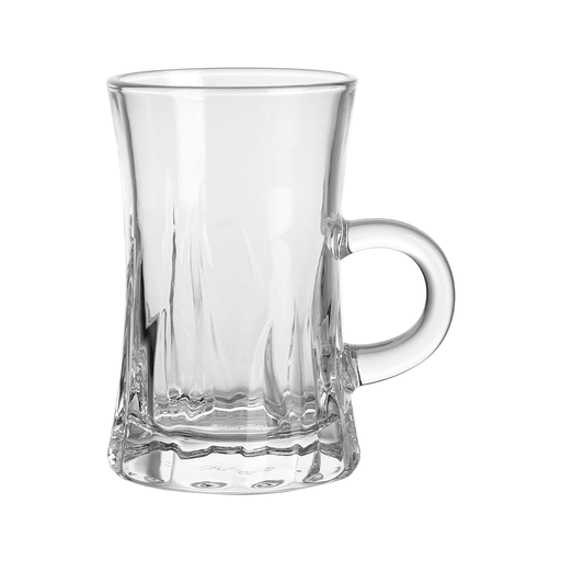 [04-579] Vague 6 Pcs Glass Tea Cup 105 ml Set - V07 Design