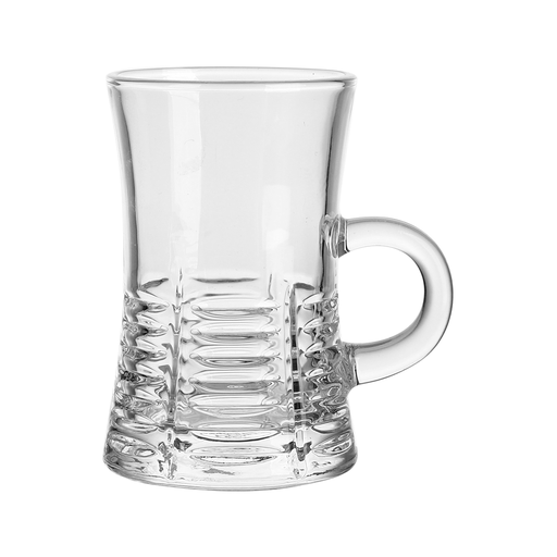 [04-582] Vague 6 Pcs Glass Tea Cup 105 ml Set - V08 Design