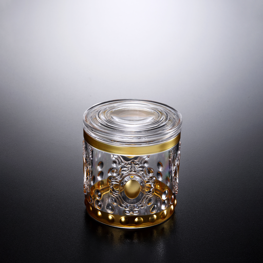 [02-1014G] Vague Acrylic Golden Jar Small