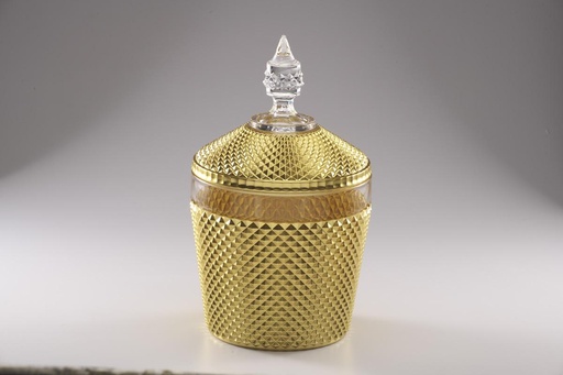 [02-1081] Vague Vague Golden Acrylic Diamond Bucket with Cover