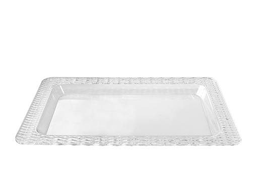 [02-1213] Vague Acrylic Transparent Rectangular Tray 55 cm x 40 cm Tog Design