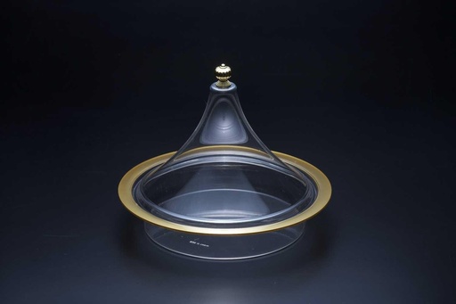 [02-156] Vague Acrylic Round Tajin Gold