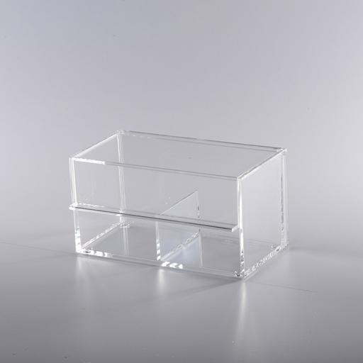 [02-1130] Vague Acrylic 2 Compartments Serving Tea Box