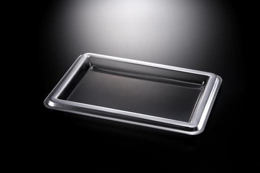 [02-1165S] Vague Acrylic Tray Silver borde