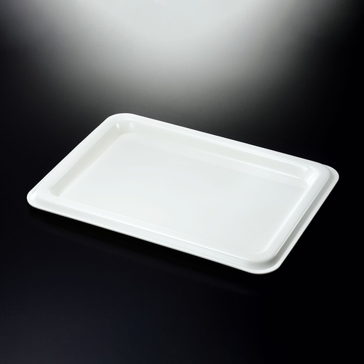 [02-645] Vague Acrylic Traditional Tray Off White 75 cm