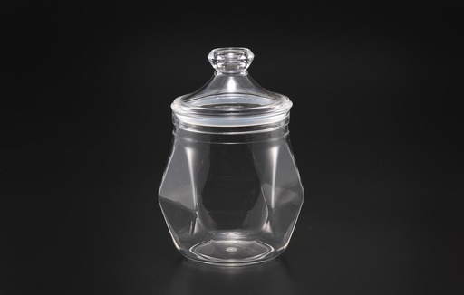 [02-699] Vague Acrylic Diamond Clear Jar S