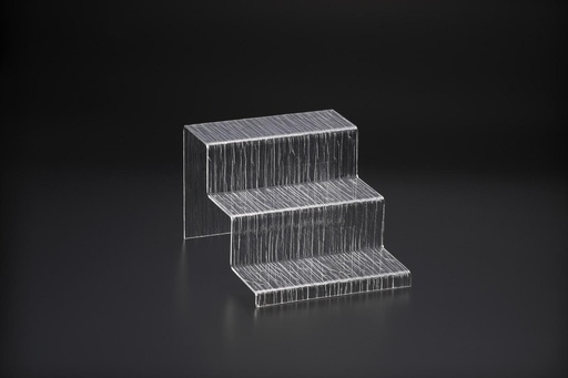 [02-825] Vague Acrylic Display Dessert Set Bark S Taiwan