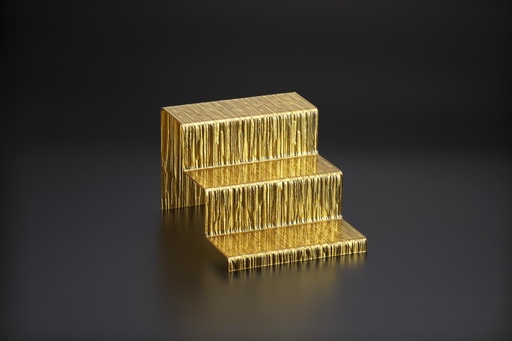 [02-827] Vague Acrylic Display Dessert Set Bark S Golden Taiwan