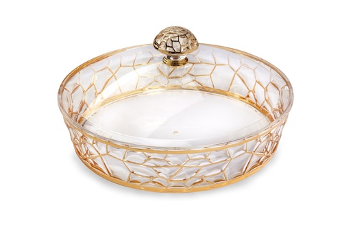 [02-960] Vague Round Acrylic Candy Box 25.5 cm x 25.5 cm