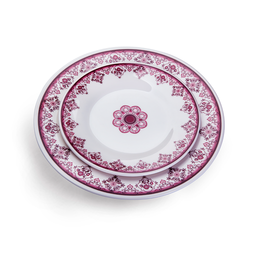 [36-279] Vague Melamine Round Plate Dream 6"