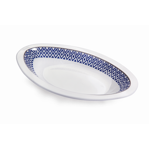 [36-378] Vague Melamine Peanut Bowl 8.5" Blue