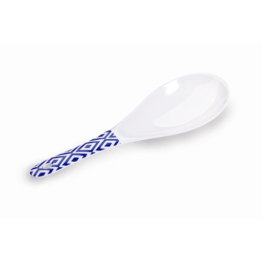 [36-398] Vague Melamine Ladle  Blue Line 8"