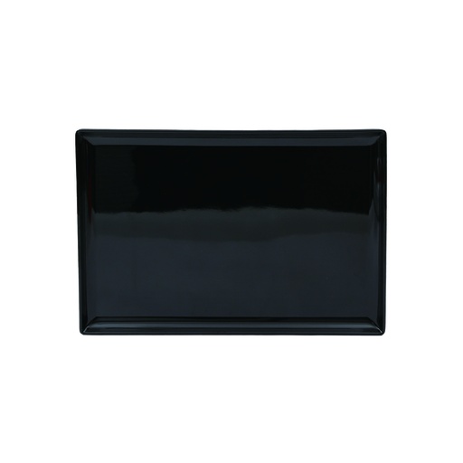 [36-480B] Vague Mel. Rectangular Shape Candy Tray 34.9x23.7x2 cm Black