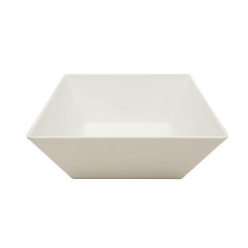 [36-543] Vague White Melamine Square Bowl 24 cm x 24 cm x 10 cm